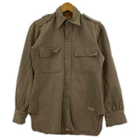 長袖シャツ 50s MAJER ギャバ長袖シャツ ブラウン ブラウン