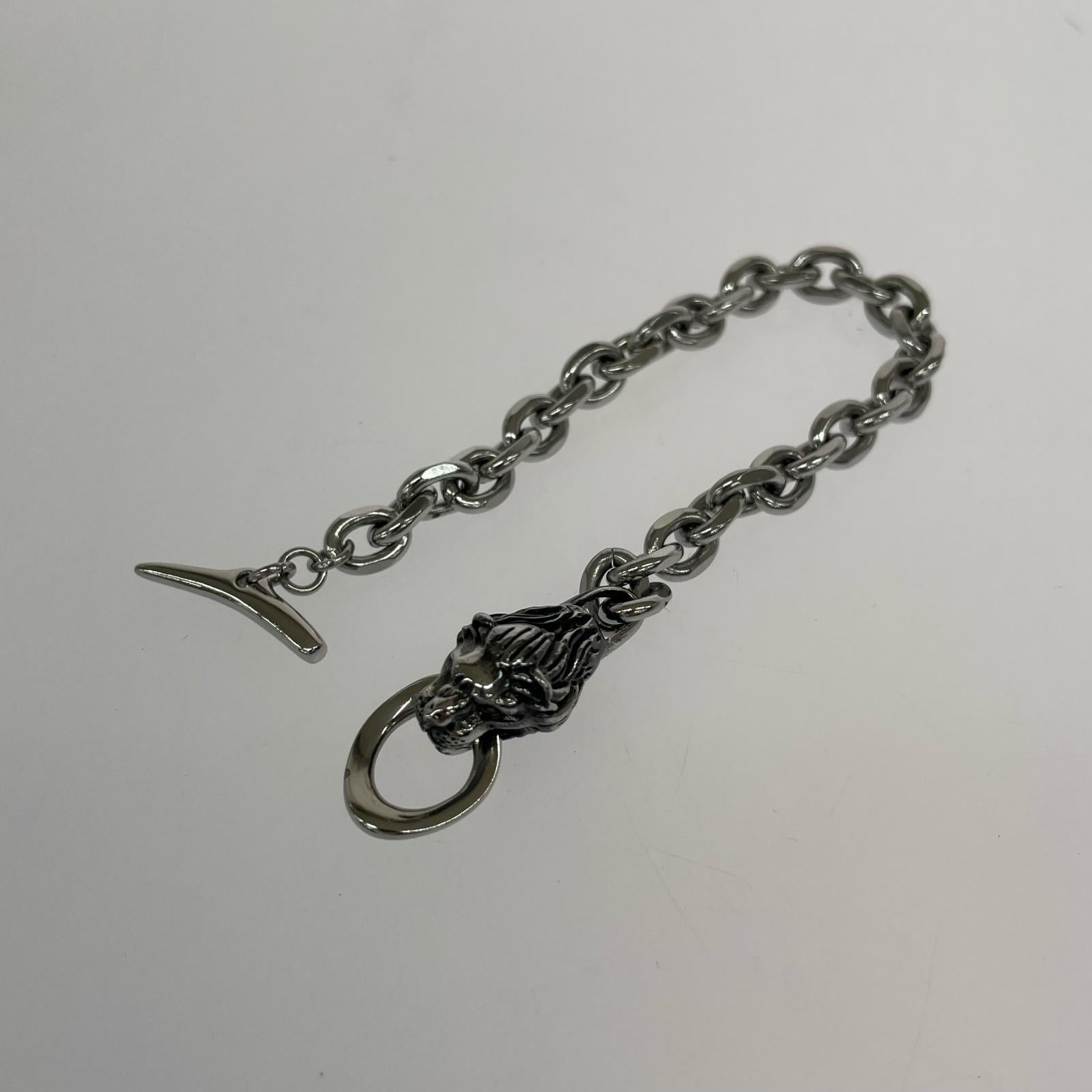 ブレスレット ライオンTバーブレスレット シルバー