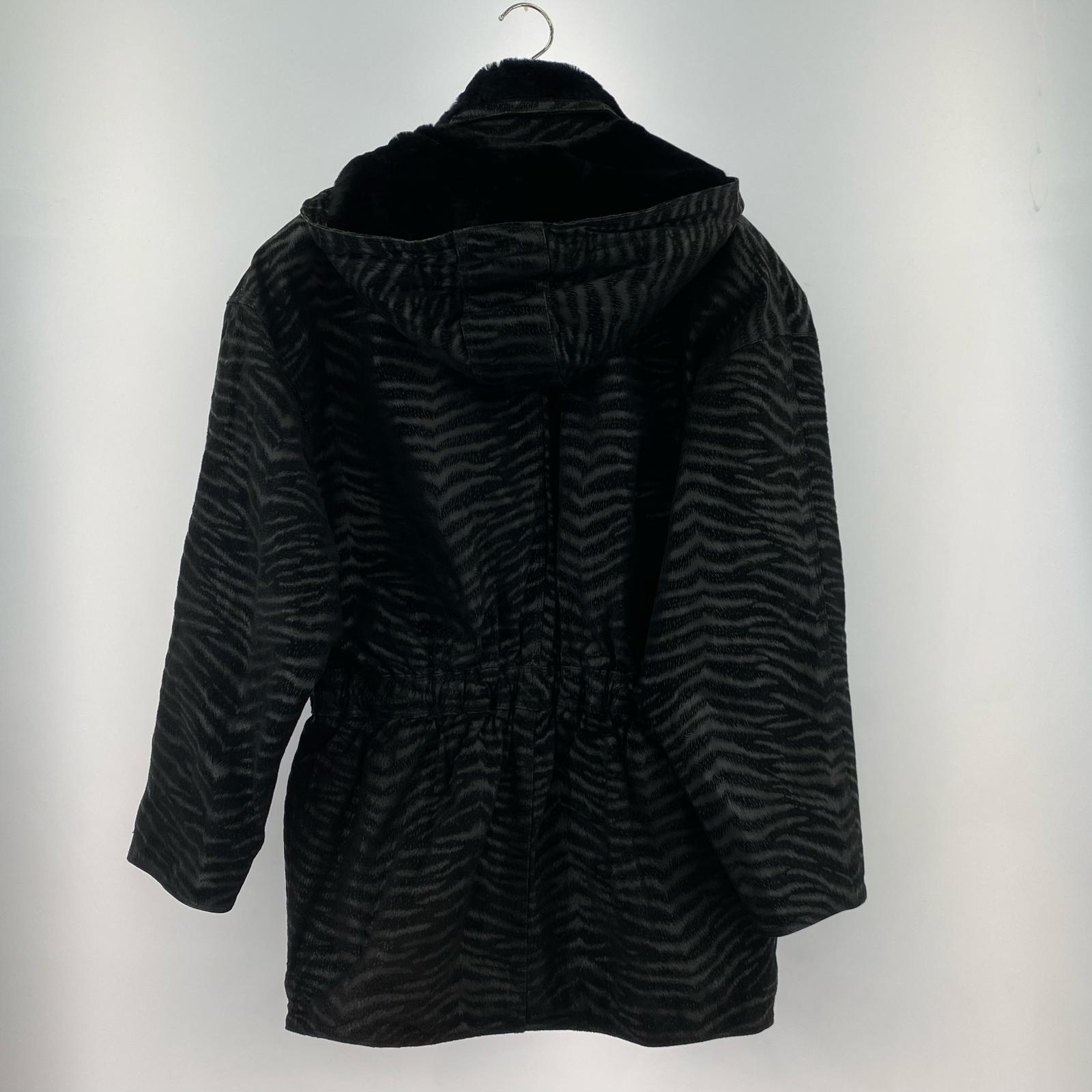 ジャケット gacca ピッグレザー ゼブラコート M BLK M ブラック