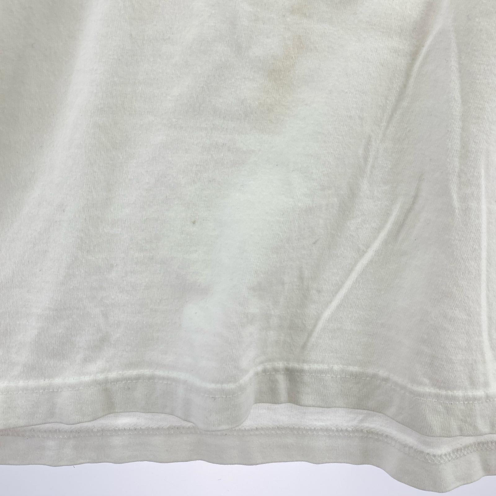 長袖Tシャツ モーションロゴ 白 ホワイト