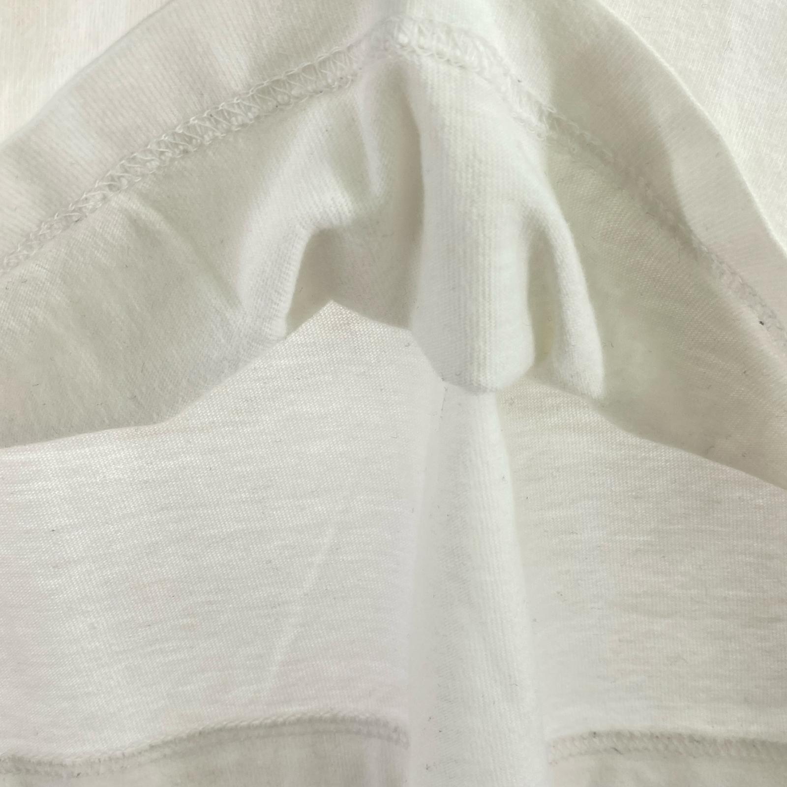 長袖Tシャツ モーションロゴ 白 ホワイト