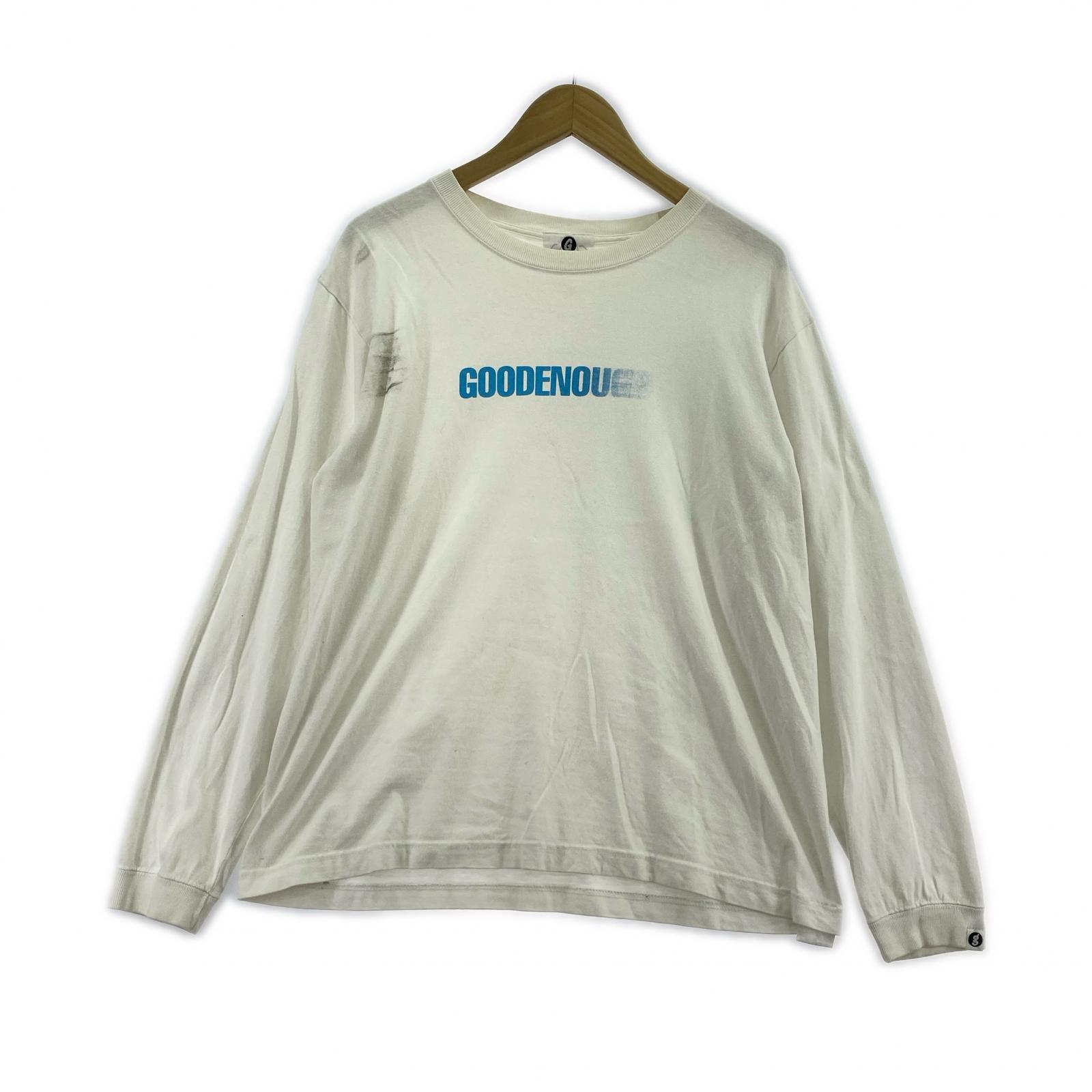 長袖Tシャツ モーションロゴ 白 ホワイト