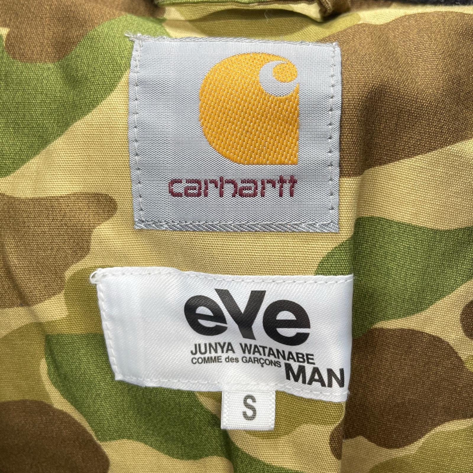 ダウンジャケット ×Carhartt フード付きダウンジャケット ブラック (S) S ブラック