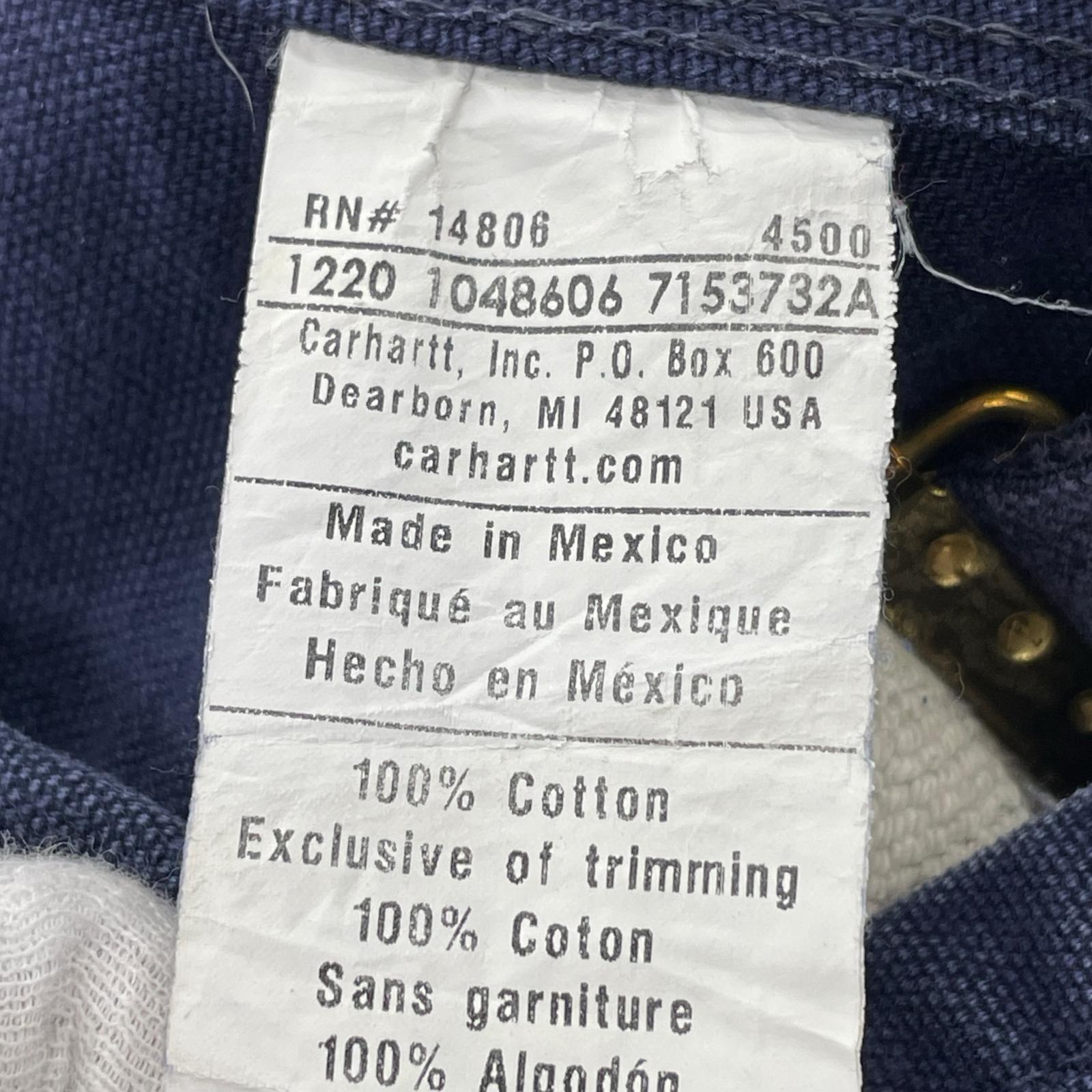 オーバーオール Carhartt オーバーオール 紺 (42×32) ネイビー