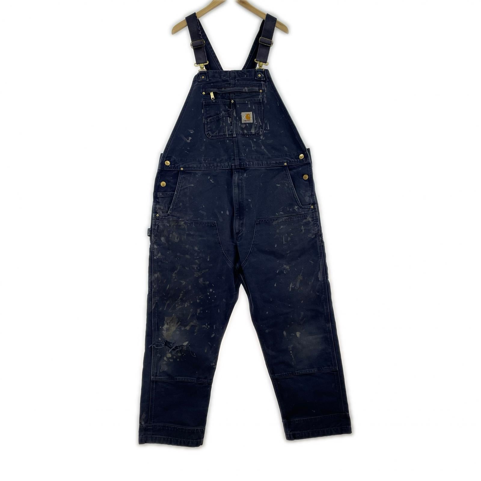 オーバーオール Carhartt オーバーオール 紺 (42×32) ネイビー