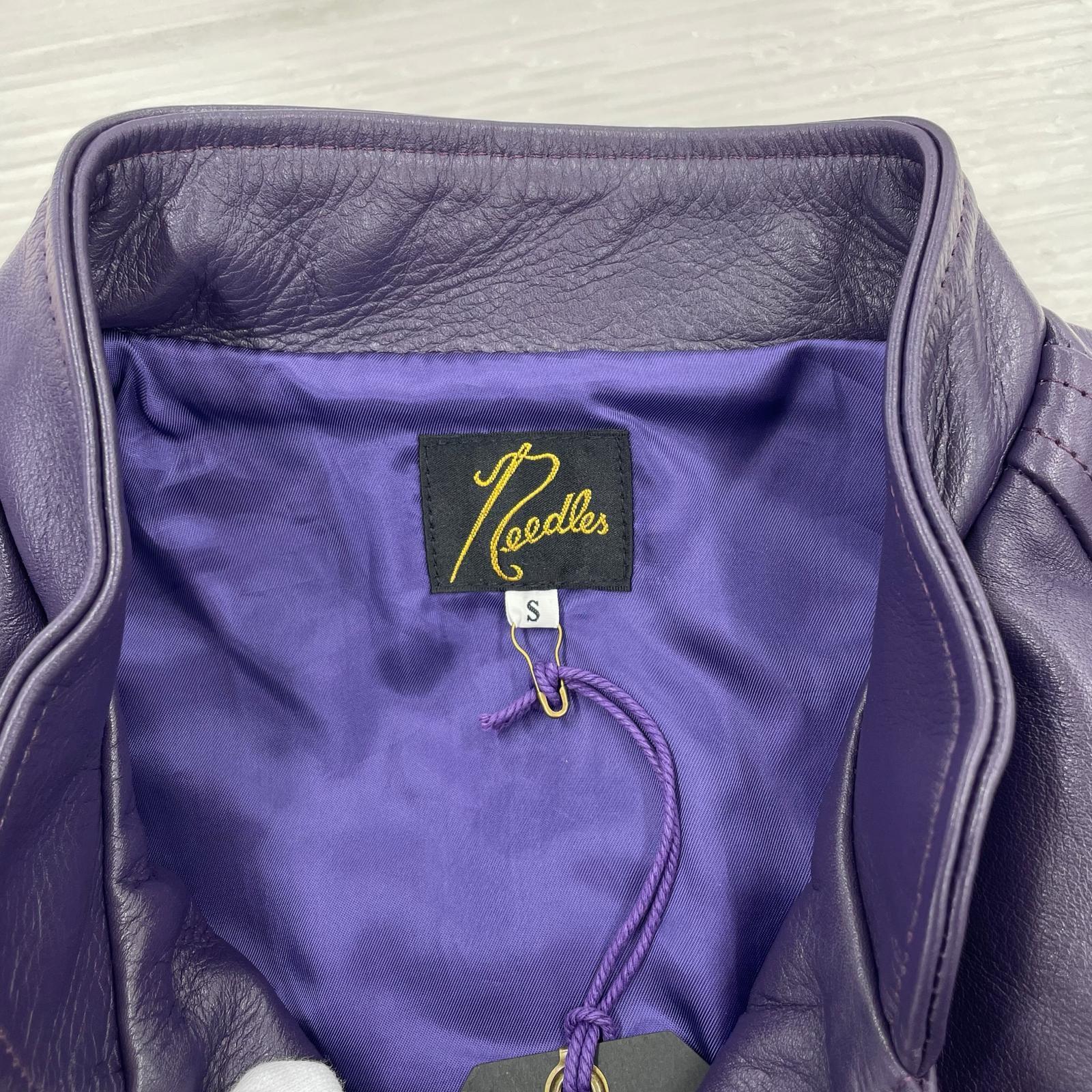 その他アウター Needles LETTERMAN JACKET S NS078 S パープル