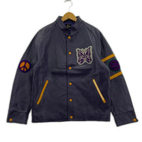 その他アウター Needles LETTERMAN JACKET S NS078 S パープル