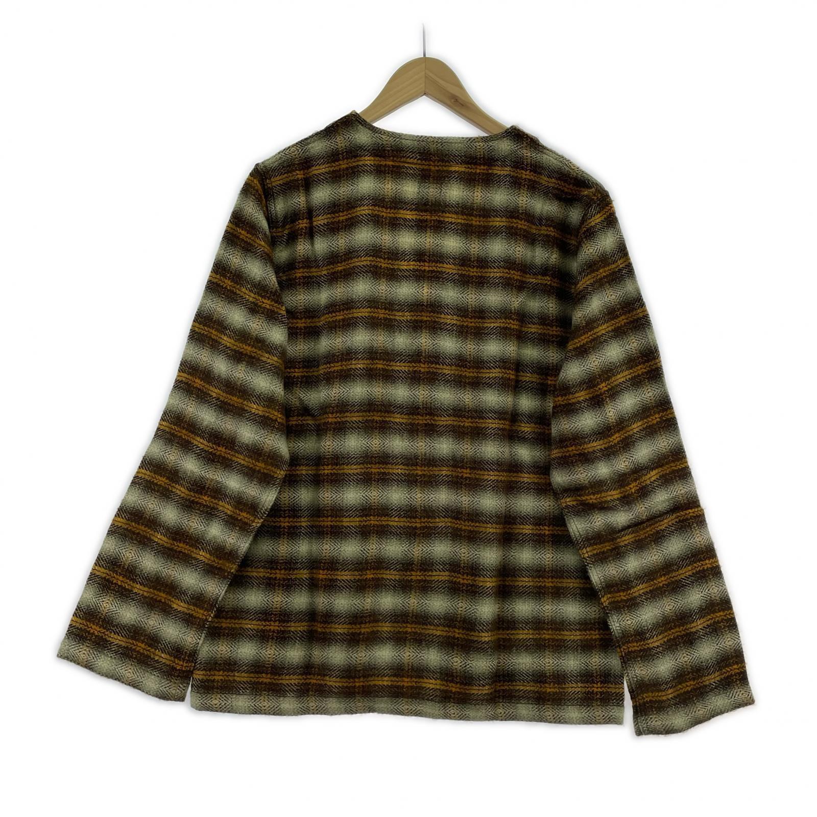 長袖シャツ South2 West8 V Neck Army Shirt S NS798 S ブラウン