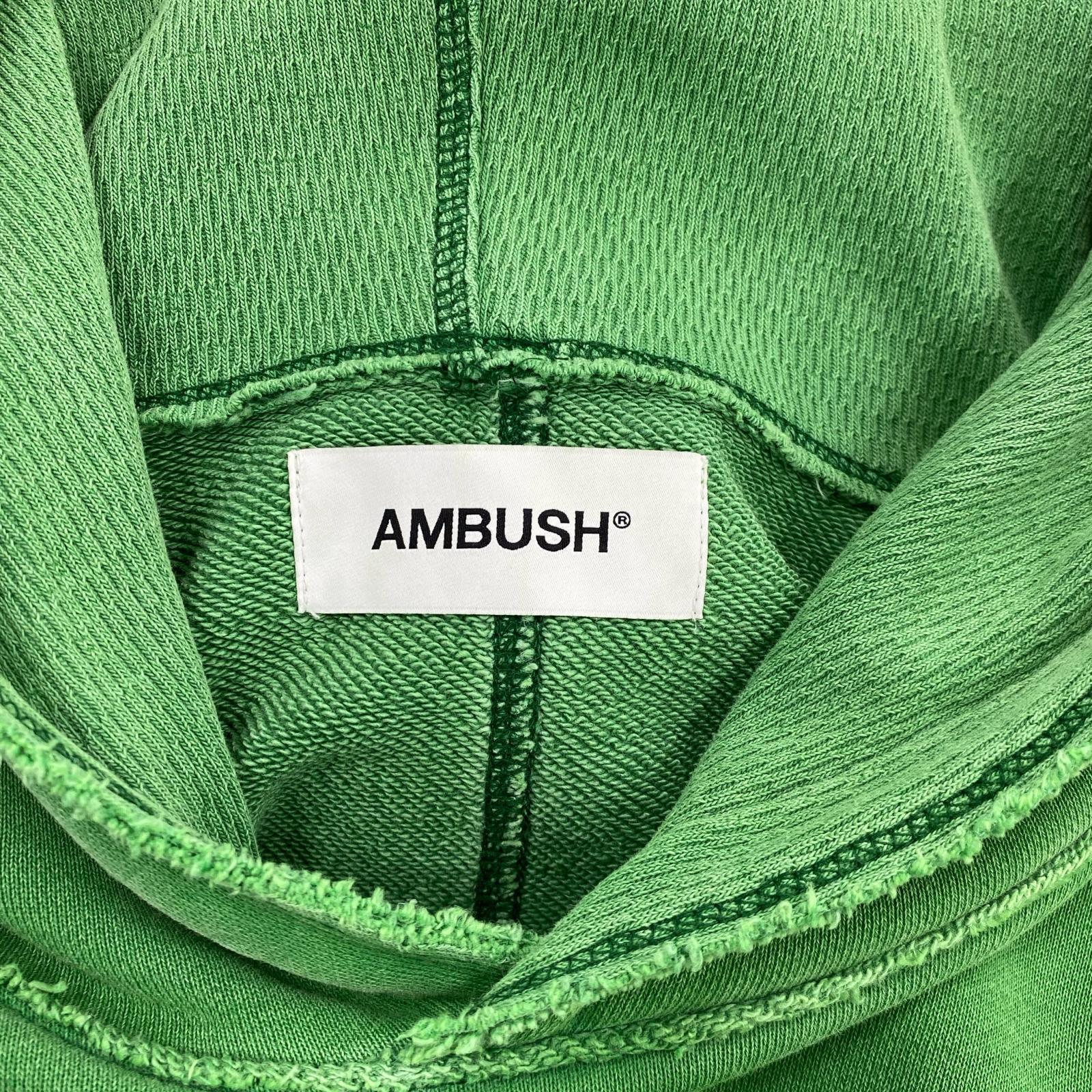 パーカー AMBUSH ステッチロゴ POパーカー 2 グリーン 2 グリーン