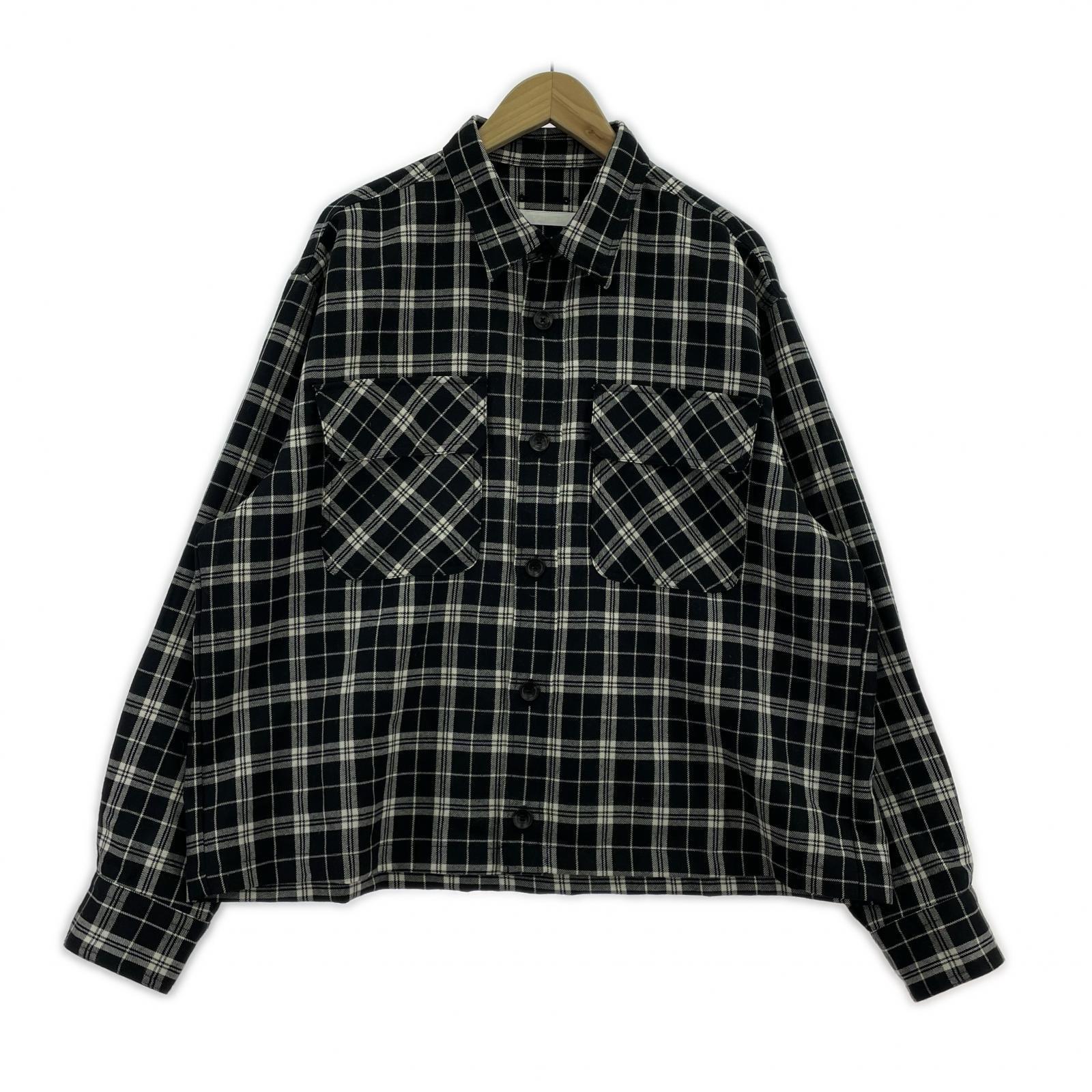 長袖シャツ PATCH SHIRT SIZE 2 ブラック