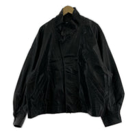 レザージャケット 20AW OVER SLEEVE FAKE LEATHER JACKET S S ブラック