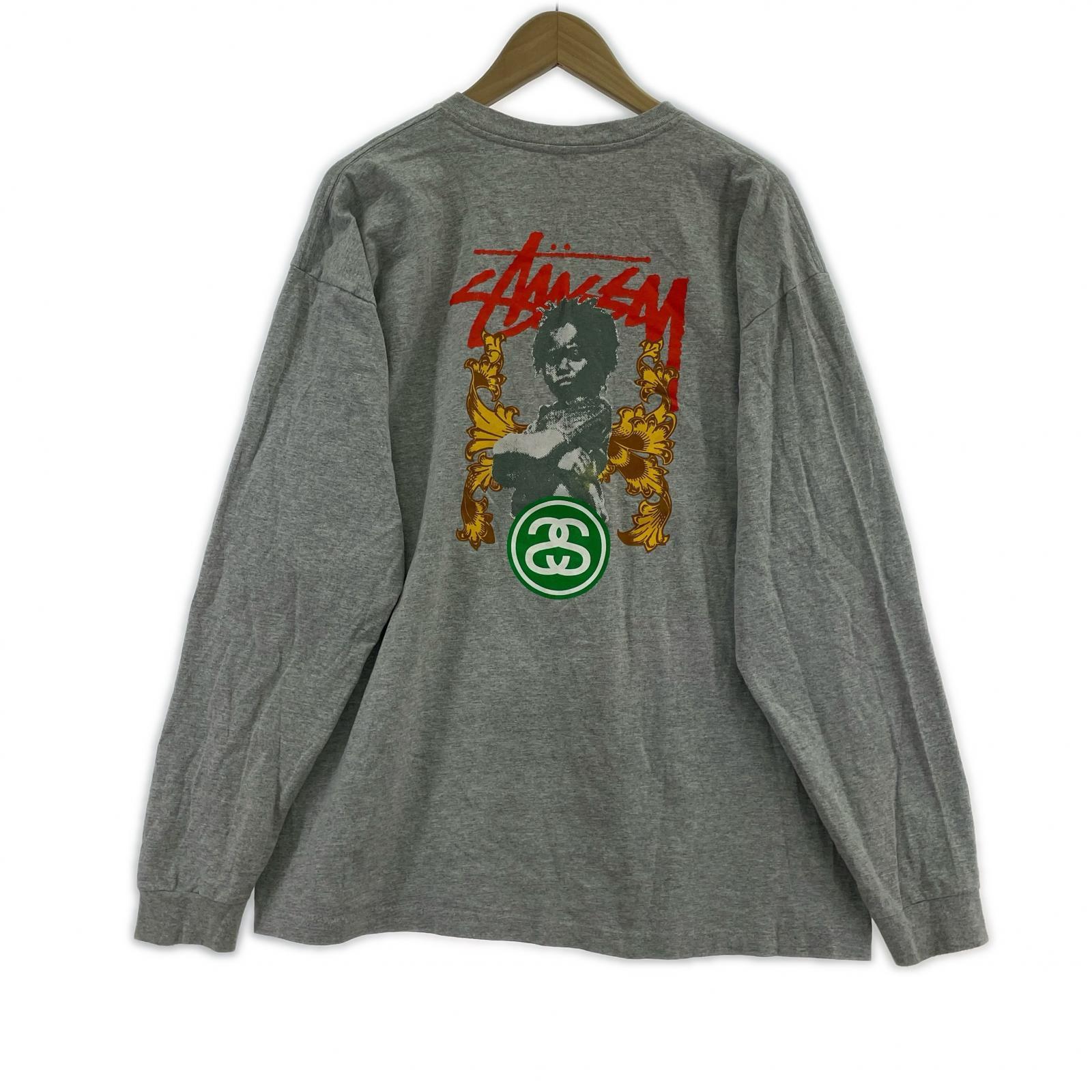 その他トップス STUSSY 紺タグ ロングスリーブT グレー XL グレー