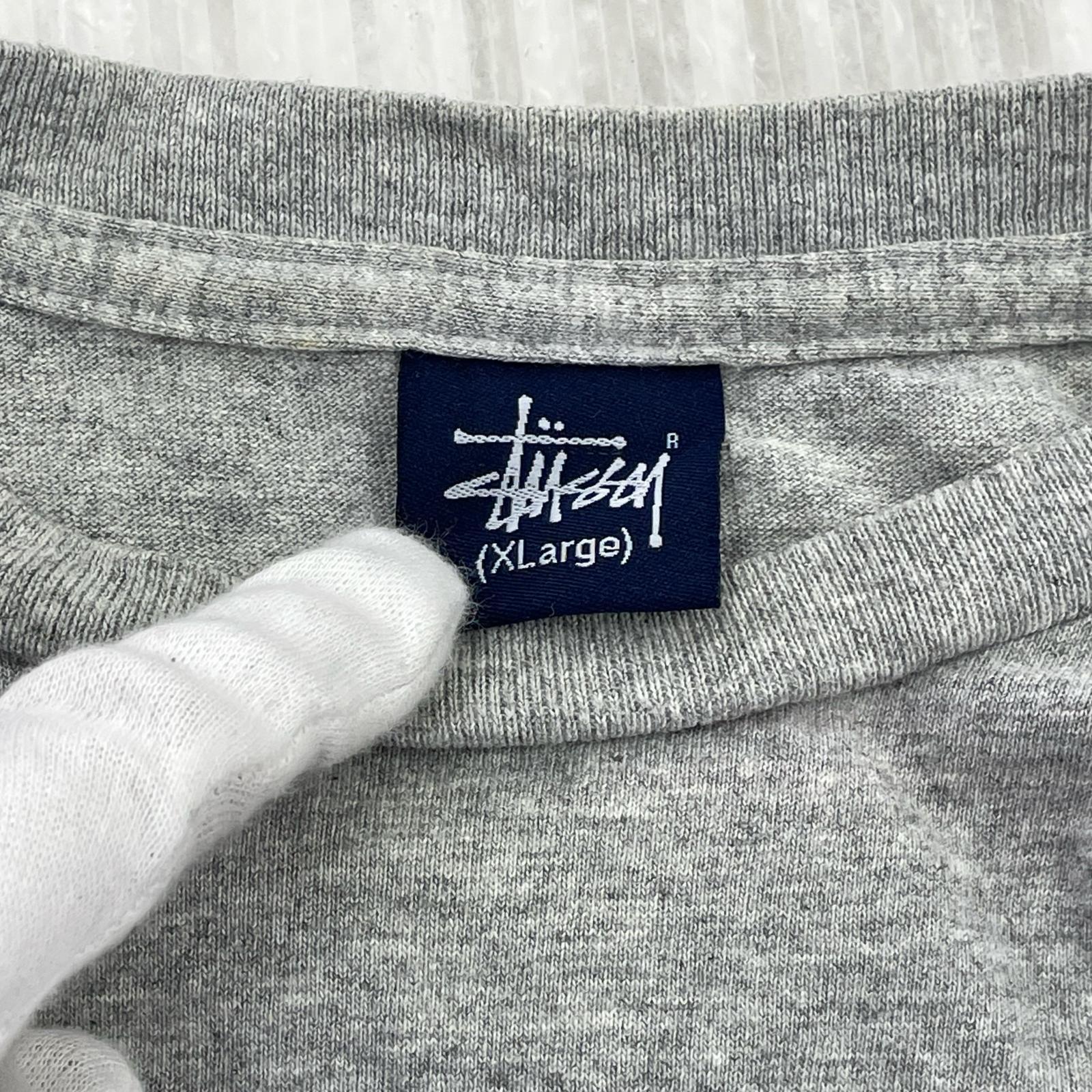 その他トップス STUSSY 紺タグ ロングスリーブT グレー XL グレー
