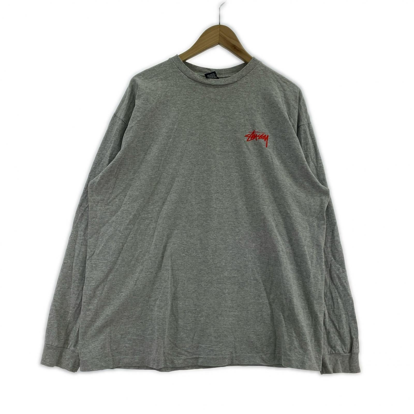 その他トップス STUSSY 紺タグ ロングスリーブT グレー XL グレー