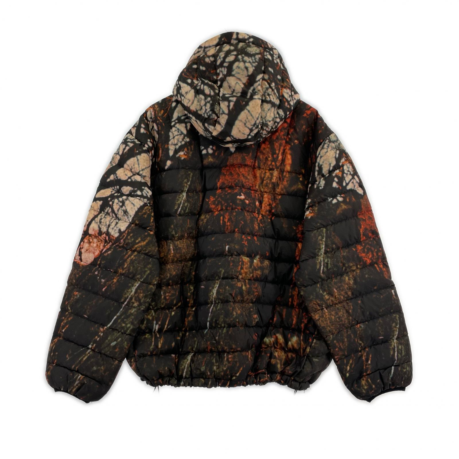 ダウンジャケット 20AW Micro Down Half Zip 総柄 茶 (M) M ブラウン