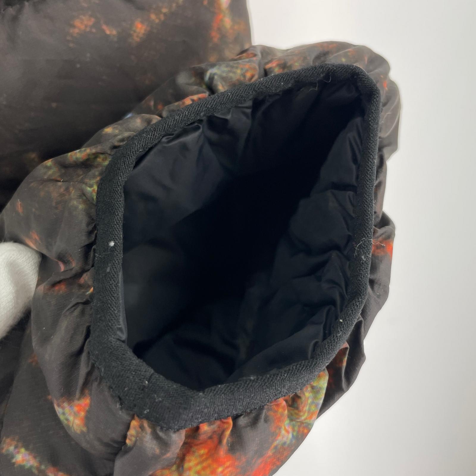 ダウンジャケット 20AW Micro Down Half Zip 総柄 茶 (M) M ブラウン