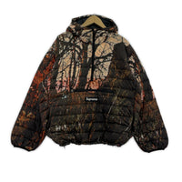 ダウンジャケット 20AW Micro Down Half Zip 総柄 茶 (M) M ブラウン