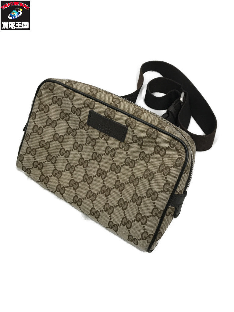 GUCCI GGキャンバス ボディバッグ 449174