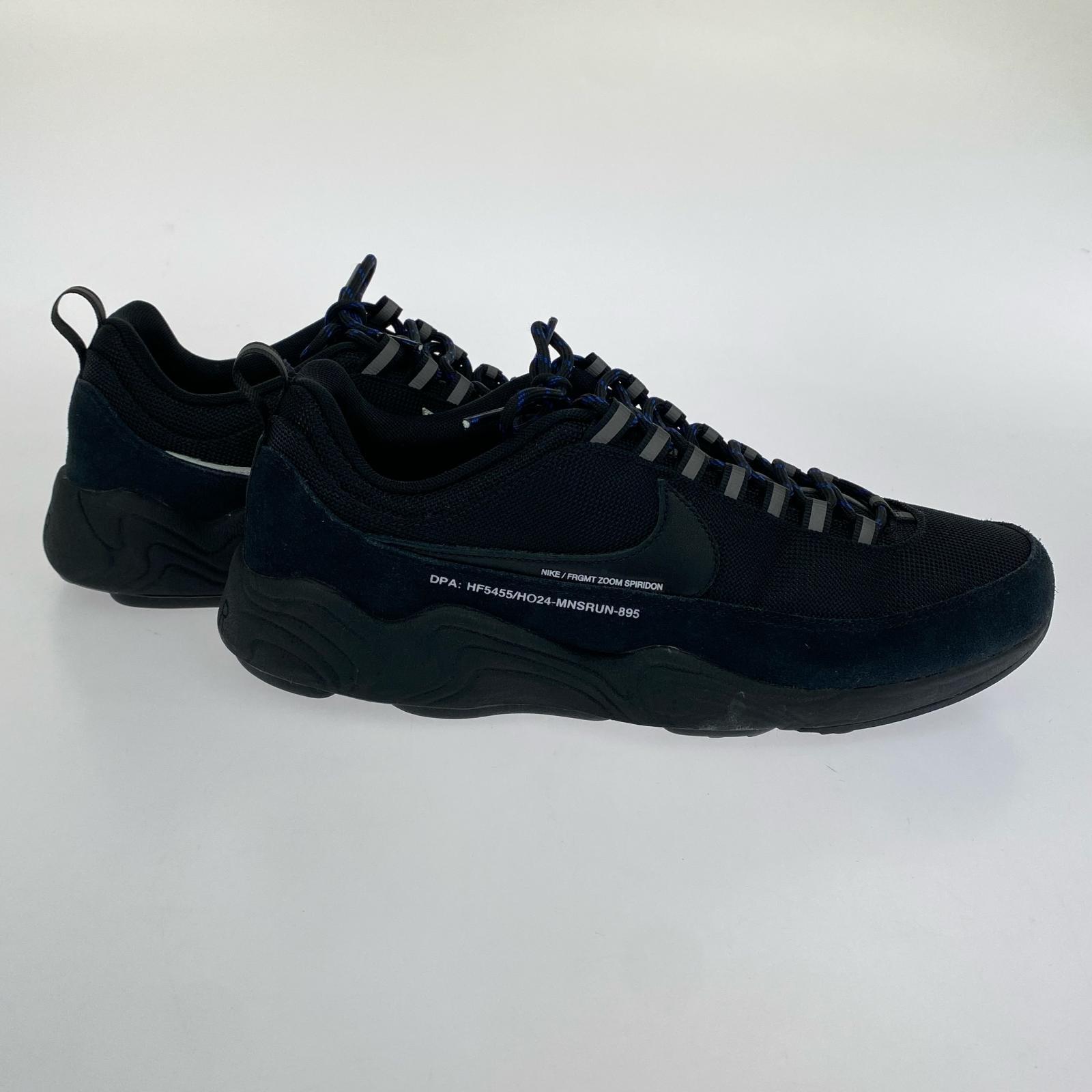 スニーカー NIKE×fragment design Air Zoom Spiridon SP BLACK HF5455-001 (28.5) 28.5cm (US10 1/2 UK10 EU47) ブラック