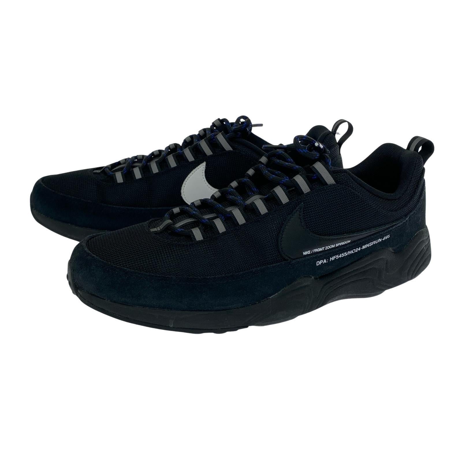 スニーカー NIKE×fragment design Air Zoom Spiridon SP BLACK HF5455-001 (28.5) 28.5cm (US10 1/2 UK10 EU47) ブラック