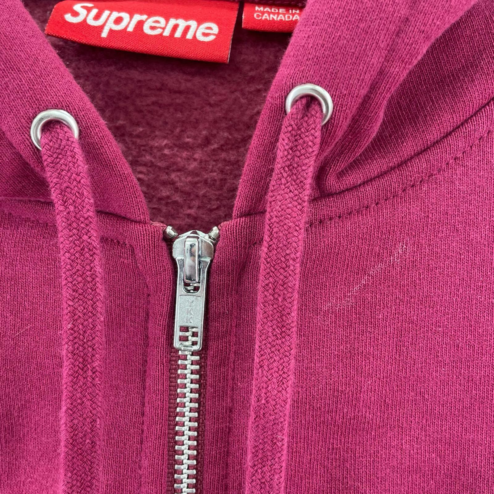 パーカー 24Fw S LOGO ZIP UP HOODIE M M ピンク