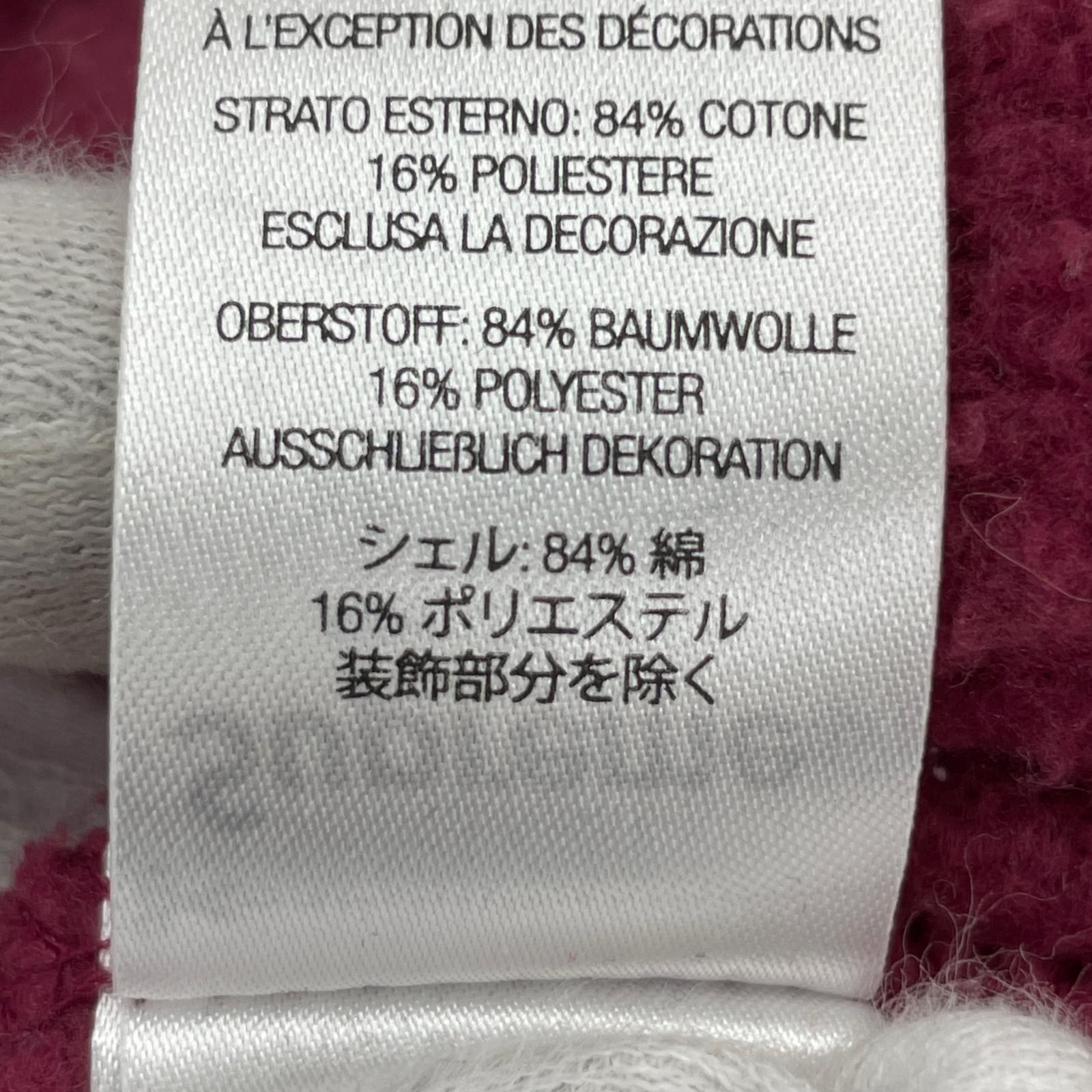 パーカー 24Fw S LOGO ZIP UP HOODIE M M ピンク