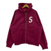 パーカー 24Fw S LOGO ZIP UP HOODIE M M ピンク