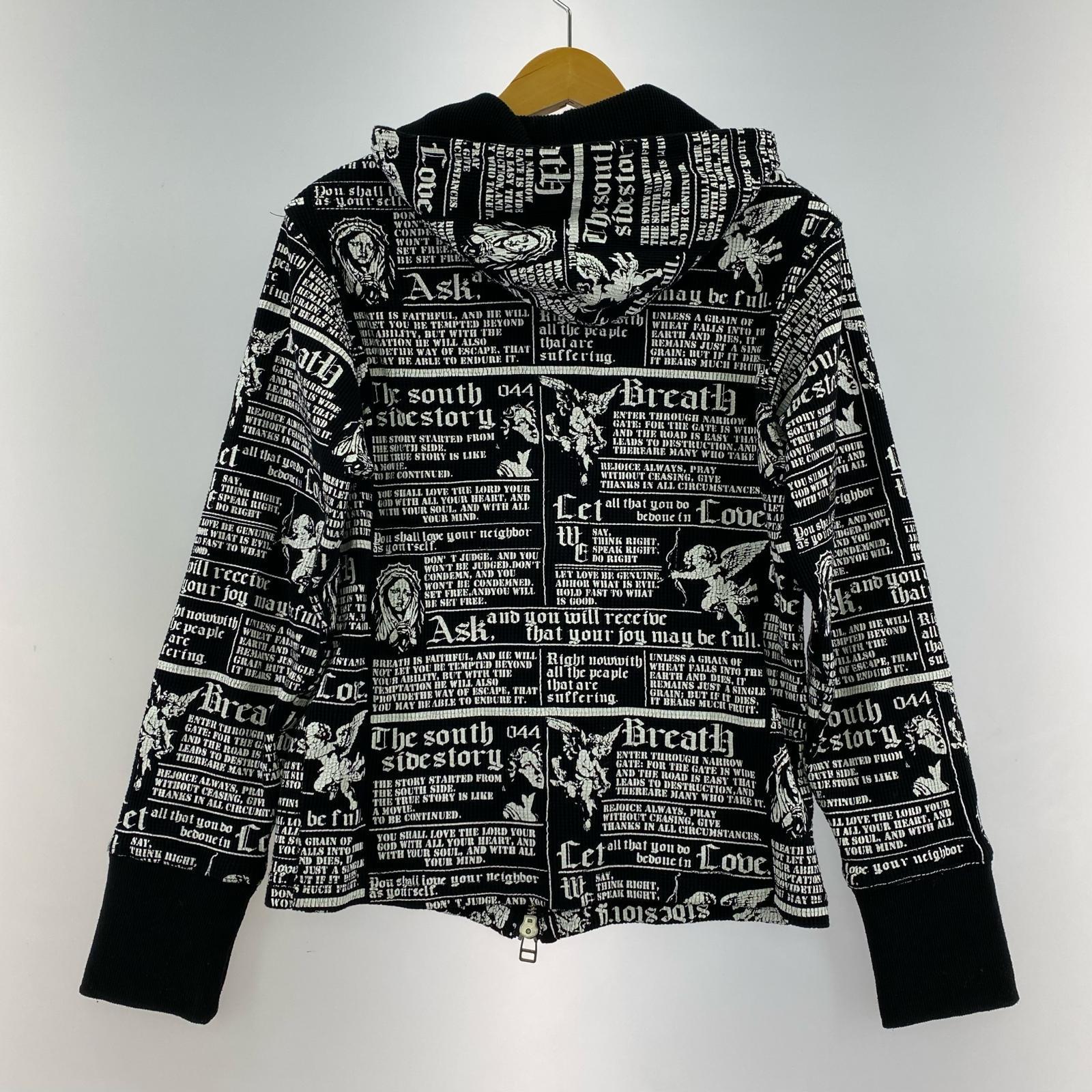 パーカー BREATH skull wash hoodie 黒 M ブラック
