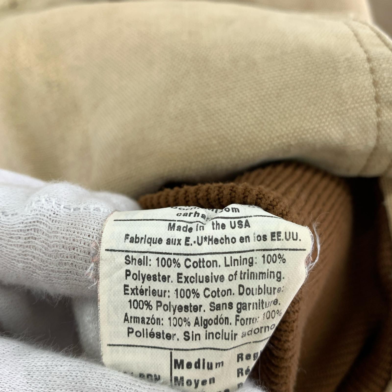 ジャケット Carhartt USA製 アクティブジャケット M ベージュ M ベージュ