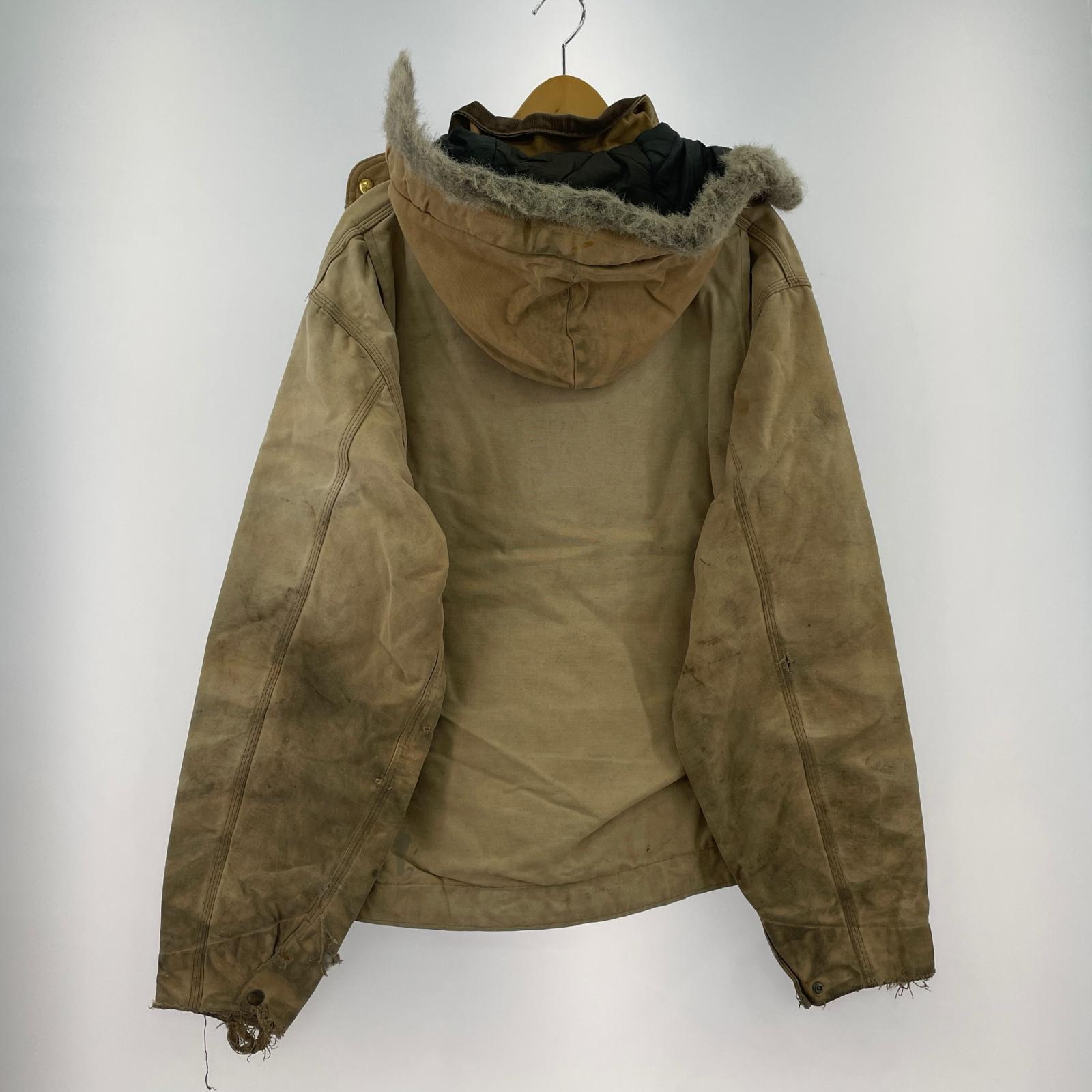 ジャケット Carhartt 80s フード付 デトロイトジャケット キャメル ブラウン