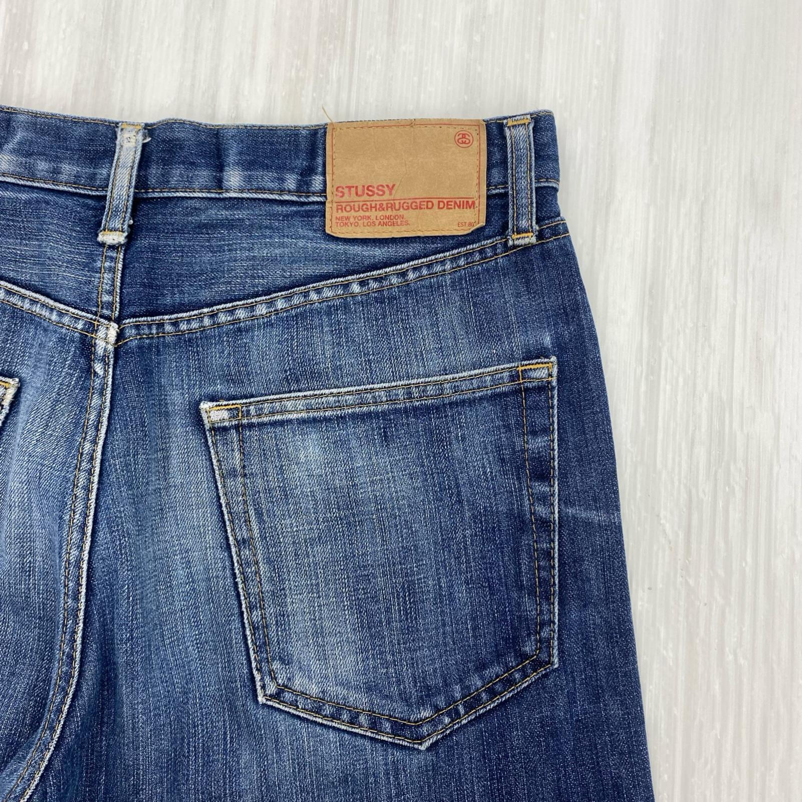 デニムパンツ STUSSY rough and rugged デニムパンツ 30 ブルー