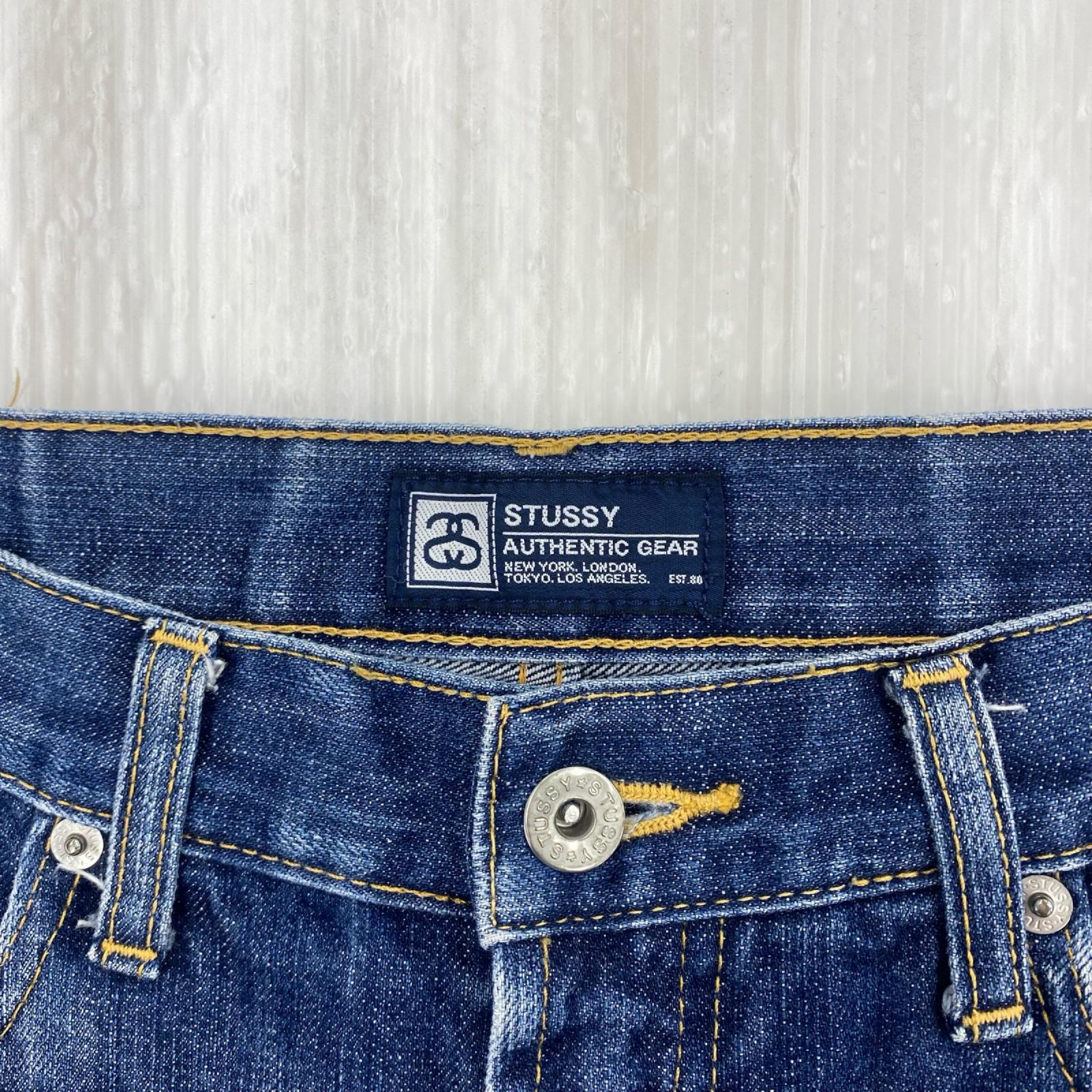 デニムパンツ STUSSY rough and rugged デニムパンツ 30 ブルー