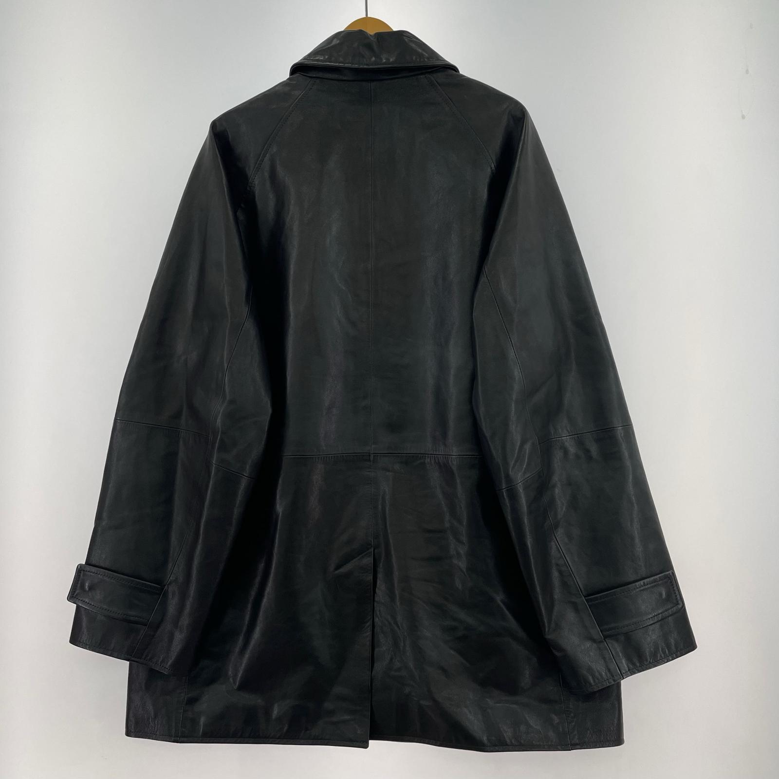 レザージャケット 24SS LEATHER HALF COAT S ブラック