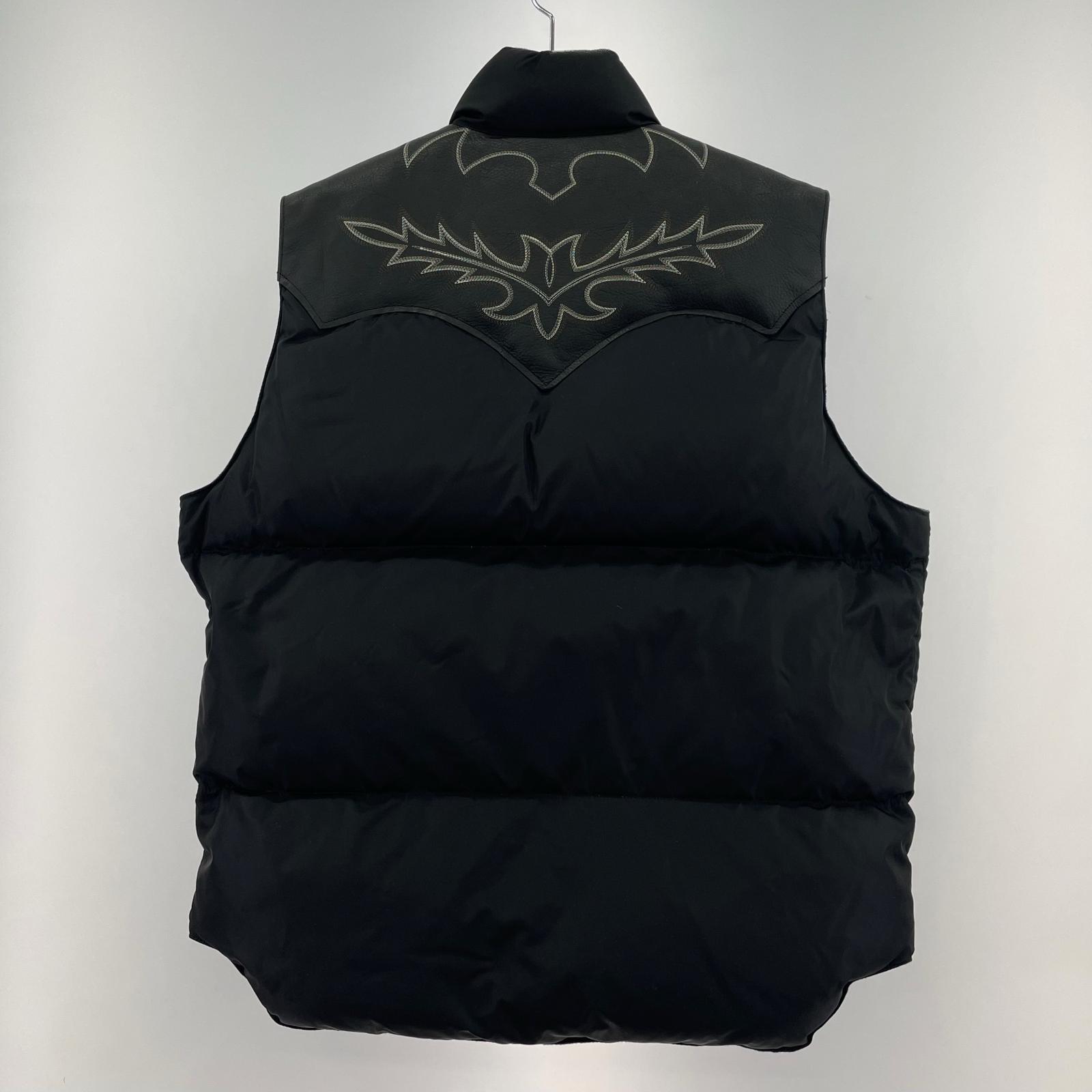 ダウンベスト × Rafu RMFC Down Vest W/EMB'D Rafu022 44 ブラック