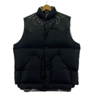 ダウンベスト × Rafu RMFC Down Vest W/EMB'D Rafu022 44 ブラック
