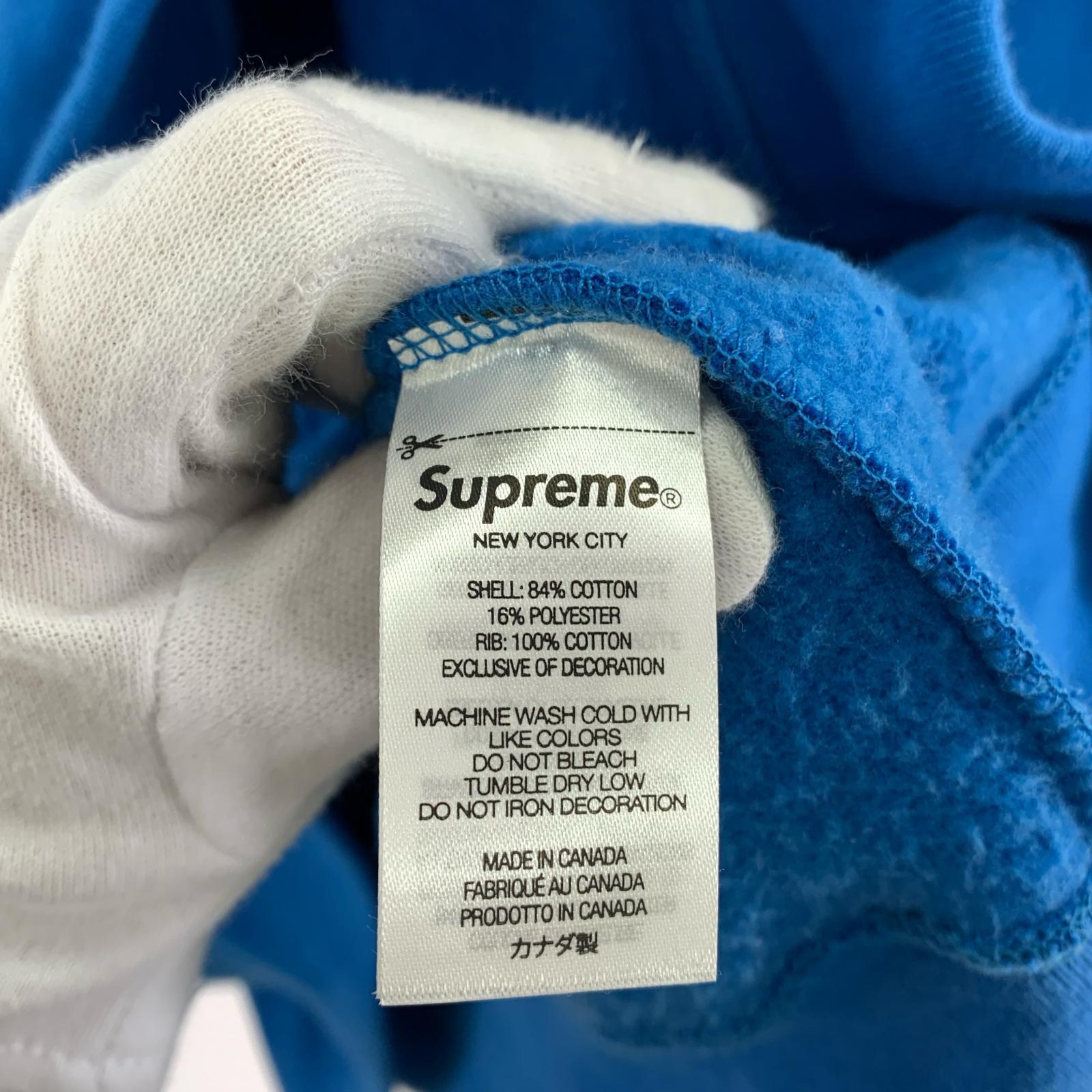 スウェット Box Logo Crewneck Sweatshirt /青/L L ブルー