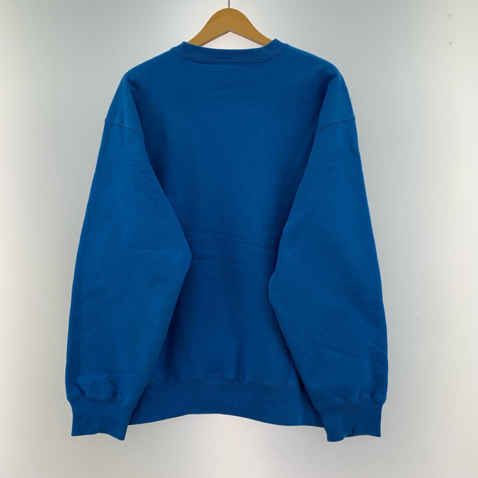 スウェット Box Logo Crewneck Sweatshirt /青/L L ブルー