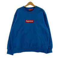 スウェット Box Logo Crewneck Sweatshirt /青/L L ブルー
