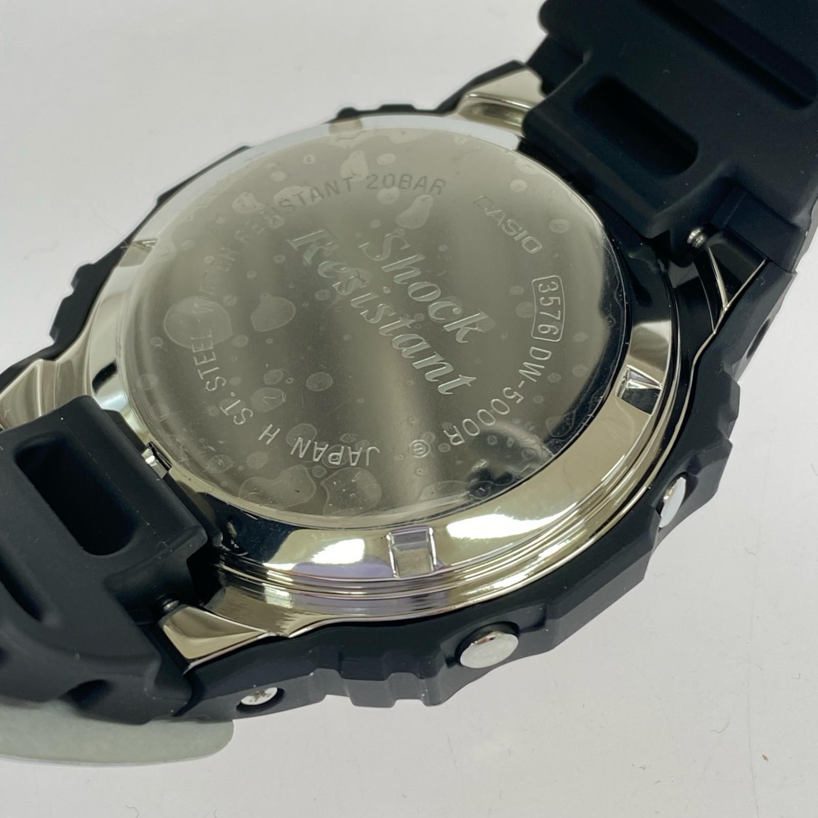 腕時計 初代G-SHOCK復刻モデル 黒 DW-5000R ブラック