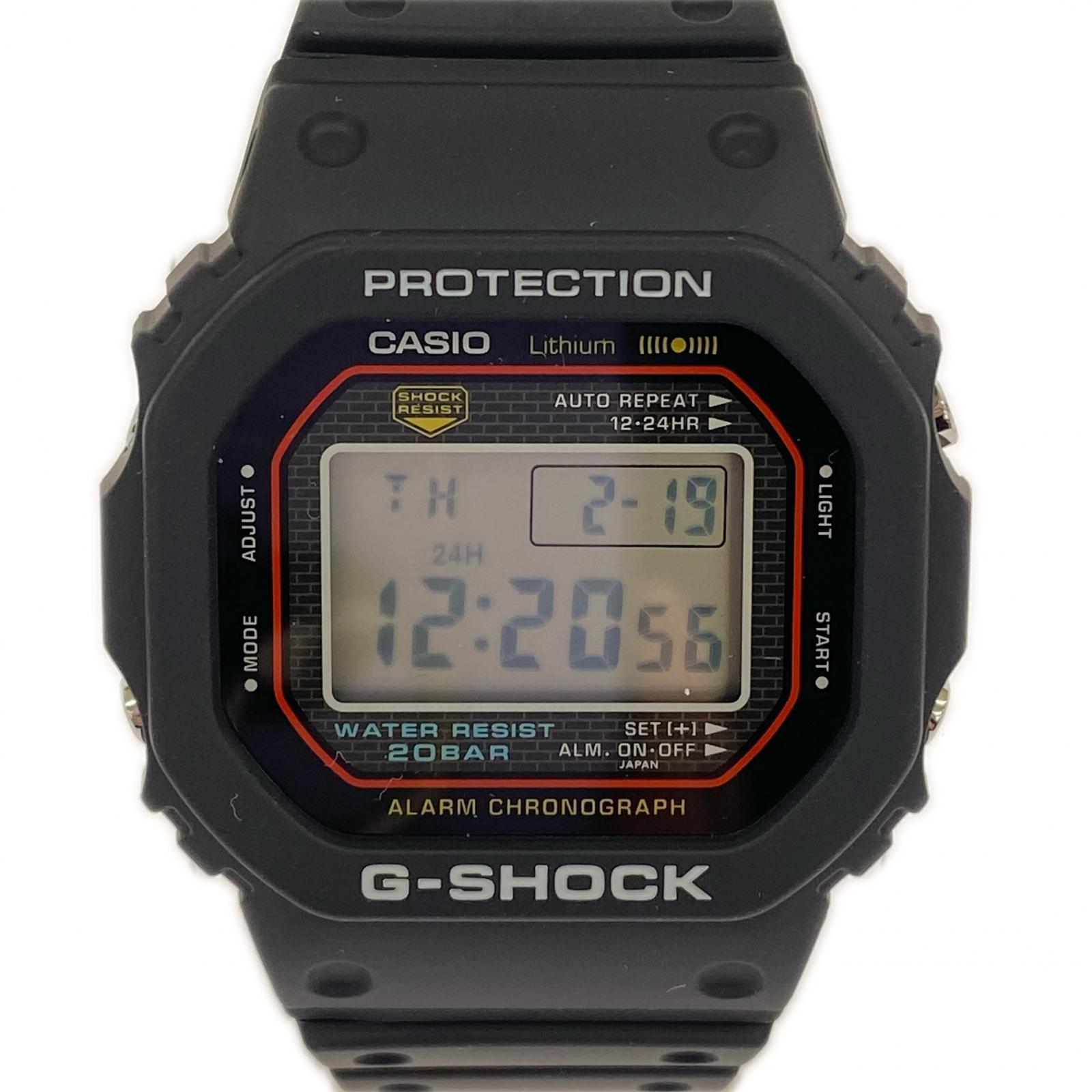 腕時計 初代G-SHOCK復刻モデル 黒 DW-5000R ブラック