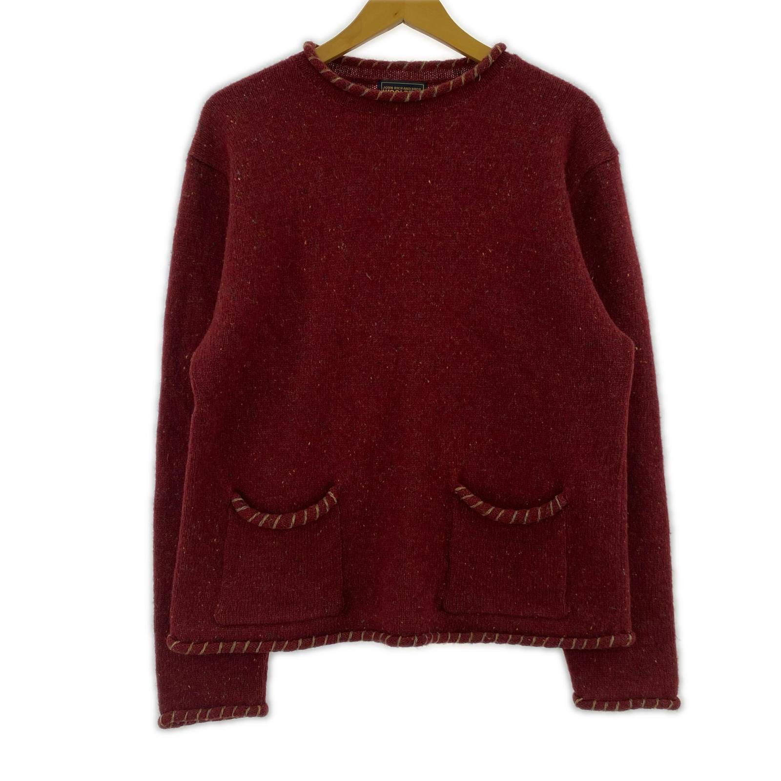 ニット RED/L L レッド