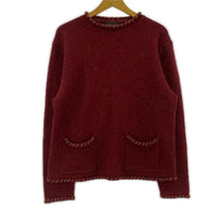 ニット RED/L L レッド