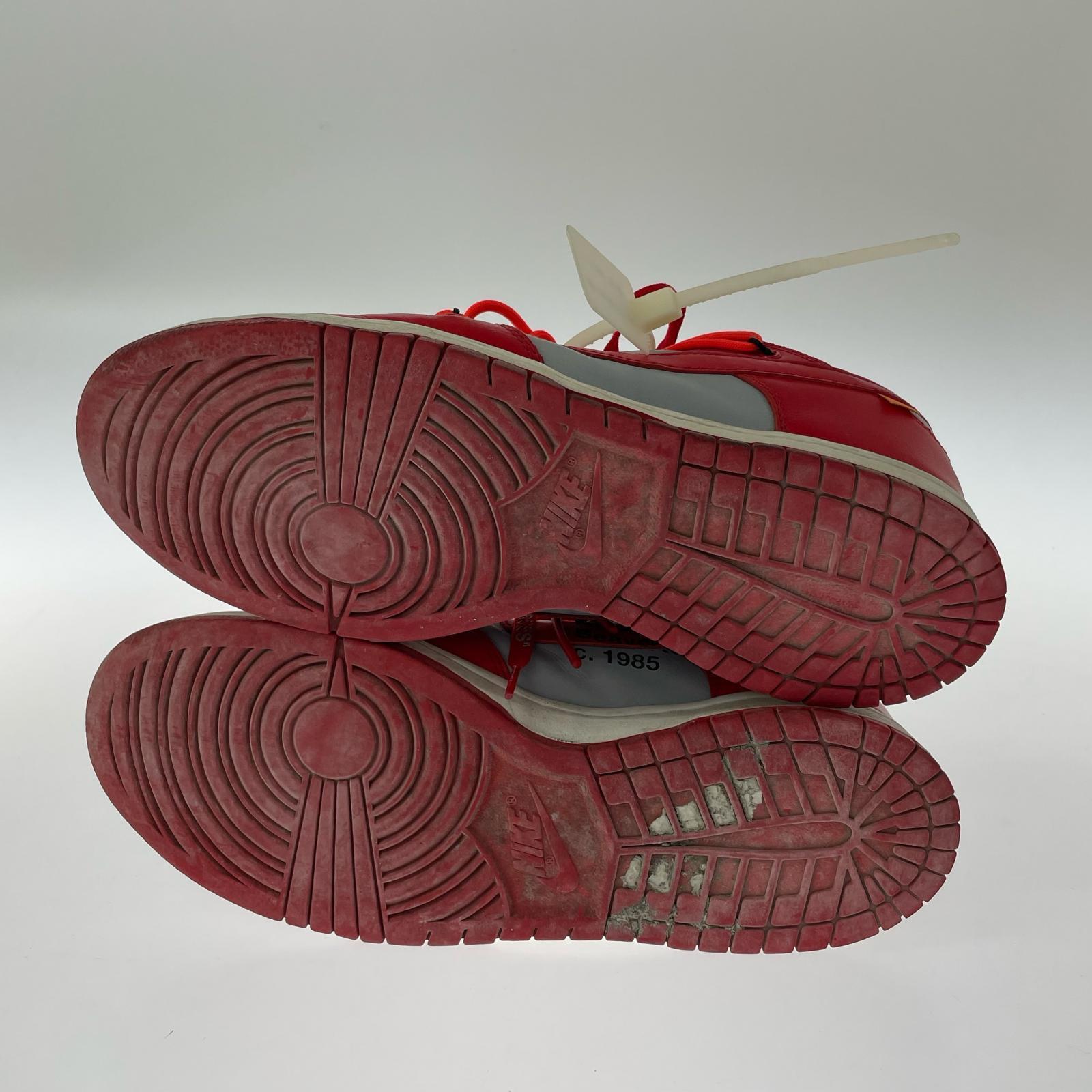 スニーカー Off-White DUNK LOW University 30cm RED 30cm (US12 UK11 1/2 EU50) レッド