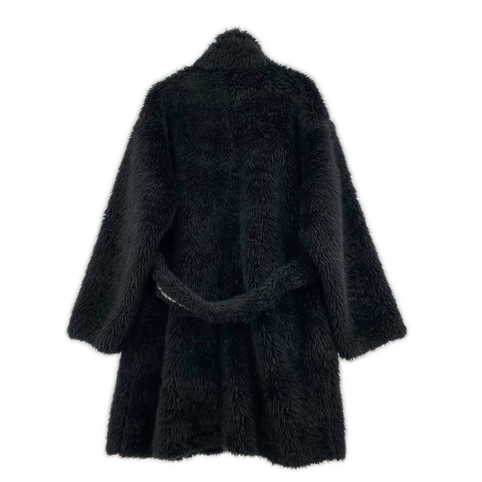 その他アウター SPIKE FUR LONG COAT/BLK M ブラック
