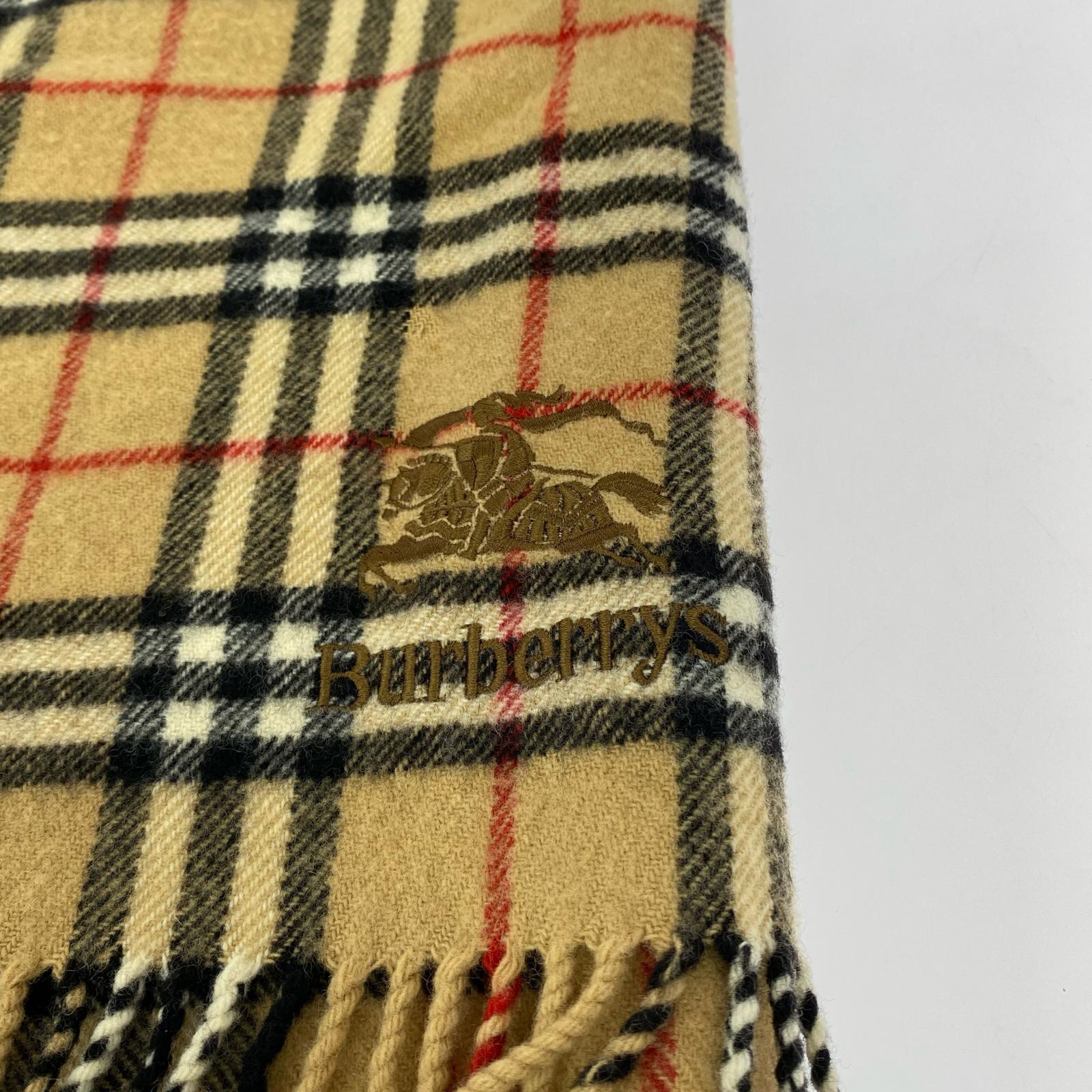 その他アクセサリー チェック マフラー ベージュ
