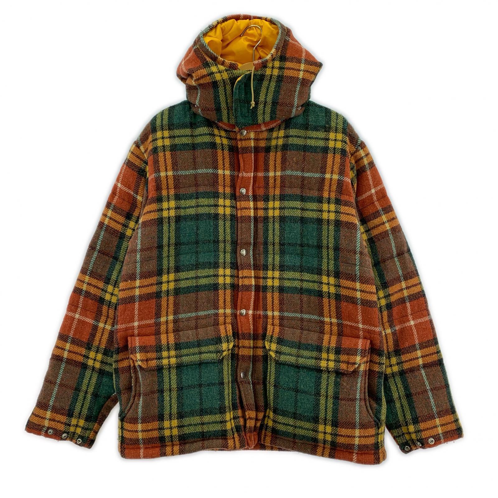 ダウンジャケット xHARRIS TWEED ダウンジャケット L マルチカラー
