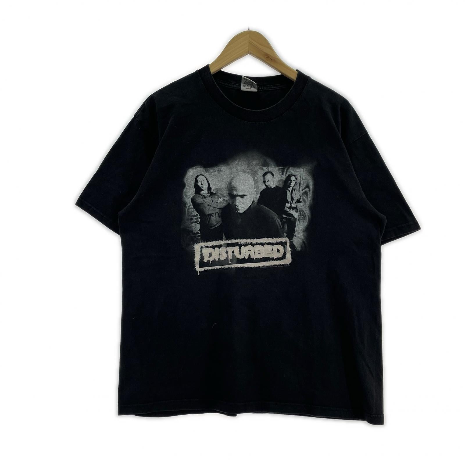 半袖Tシャツ 00s DISTURBED (L) 黒 L ブラック