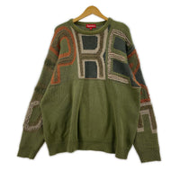 ニット CHENILLE LOGO SWEATER XL カーキ
