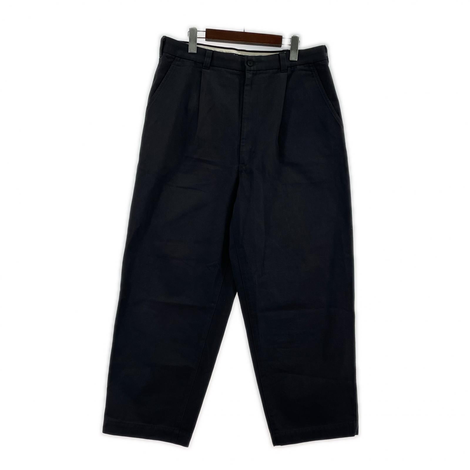 パンツ COMME des GARCONS HOMME 22AW 1タック コットンチノクロストラウザー L チャコール L