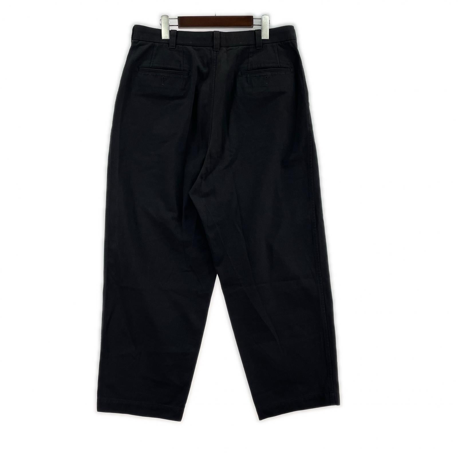 パンツ COMME des GARCONS HOMME 22AW 1タック コットンチノクロストラウザー L チャコール L